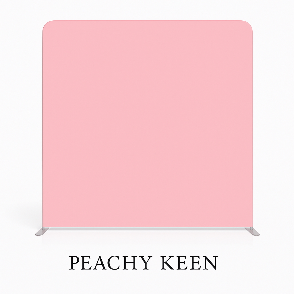Peachy keen luxury photobooth backdrop for weddings and event