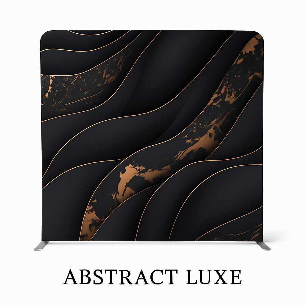 Abstract Luxe backdrop for luxury photobooth Chicago